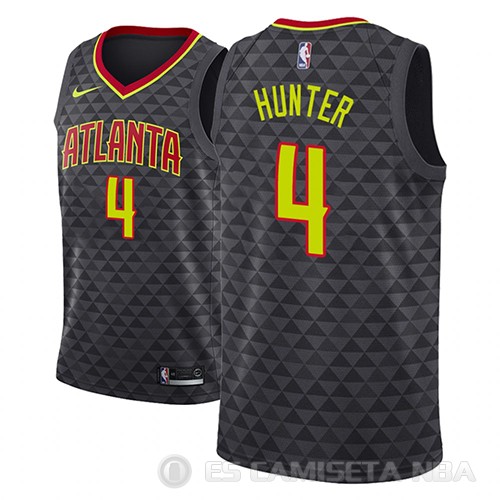 Camiseta R.j. Hunter #4 Atlanta Hawks Icon 2018 Negro - Haga un click en la imagen para cerrar